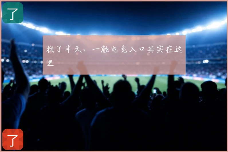 找了半天,一触电竞入口其实在这里